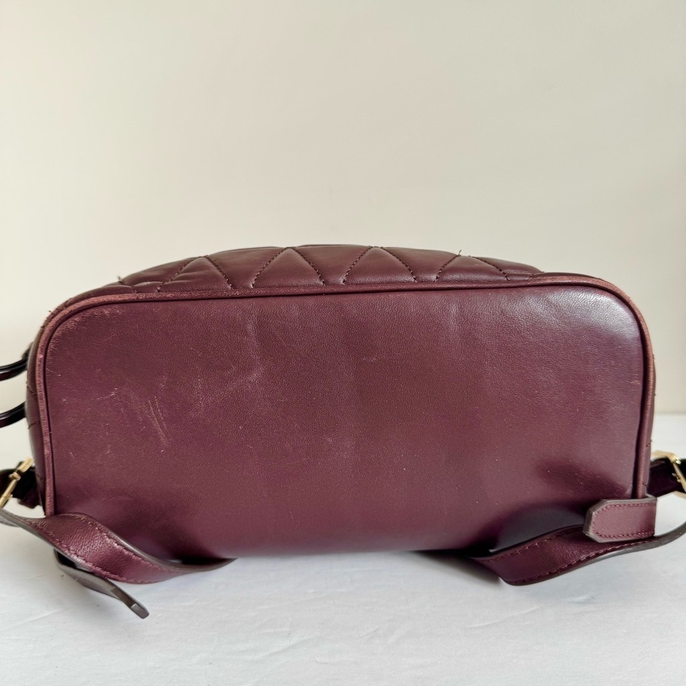 Michael Kors Rhea Medium Quilted Leather Backpack In Barolo - Picture 13 of 16